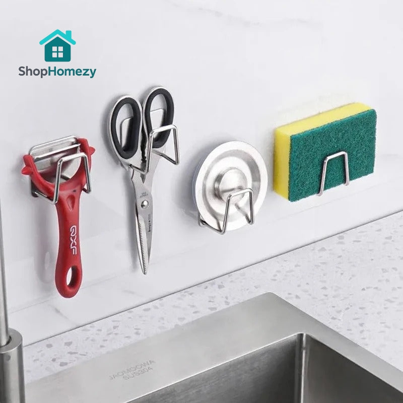 Support mural inox 304™– Rangez vos éponges et gardez un évier impeccable.